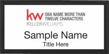 (image for) Keller Williams Realty Logo 5 Black Executive White Badge