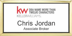 (image for) Keller Williams Realty Logo 5 Gold Executive White Badge