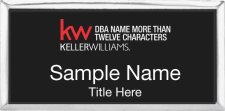 (image for) Keller Williams Realty Logo 5 Silver Executive Black Badge