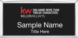 (image for) Keller Williams Realty Logo 5 Silver Executive Black Badge