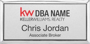 (image for) Keller Williams Realty Logo 3 Silver Executive Badge