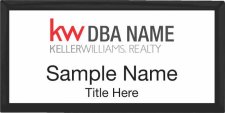 (image for) Keller Williams Realty Logo 3 Black Executive White Badge