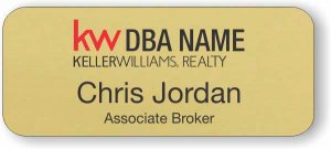 (image for) Keller Williams Realty Logo 3 Standard Gold Badge