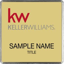 (image for) Keller Williams KW Silver Square Executive Gold Badge