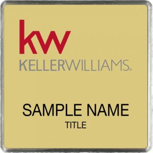 (image for) Keller Williams KW Silver Square Executive Gold Badge