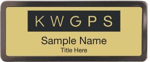 (image for) Keller Williams GPS Black Chrome badge