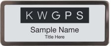 (image for) Keller Williams GPS Black Chrome badge