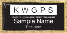 (image for) Keller Williams GPS Gold Bling Black Badge