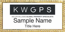 (image for) Keller Williams GPS Gold Bling White Badge