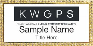 (image for) Keller Williams GPS Gold Bling White Badge