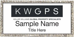 (image for) Keller Williams GPS Silver Bling White Badge