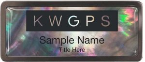 (image for) Keller Williams GPS Black Chrome Black Mother of Pearl Badge