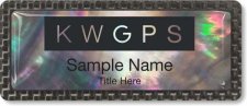 (image for) Keller Williams GPS Black Mother of Pearl Carbon Badge