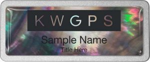 (image for) Keller Williams GPS Black Mother of Pearl Pebbled Prestige Badge