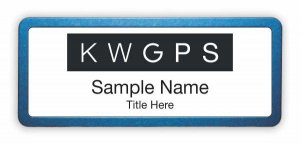 (image for) Keller Williams GPS Prestige Blue Anodized Badge