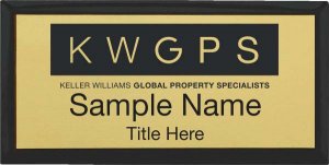 (image for) Keller Williams GPS Black Executive Gold Badge