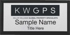 (image for) Keller Williams GPS Black Executive Silver Badge