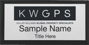 (image for) Keller Williams GPS Black Executive Silver Badge