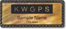 (image for) Keller Williams GPS Gold Mother of Pearl Carbon Badge