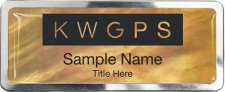 (image for) Keller Williams GPS Gold Mother of Pearl Polished Prestige Badge