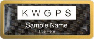 (image for) Keller Williams GPS Gold Anodized Frame Carbon Insert Badge