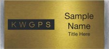 (image for) Keller Williams GPS Large Silver Meridian Gold Badge