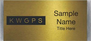 (image for) Keller Williams GPS Large Silver Meridian Gold Badge