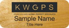 (image for) Keller Williams GPS Maple Wood Badge