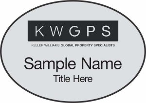 (image for) Keller Williams GPS Silver Oval Badge