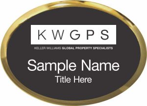 (image for) Keller Williams GPS Gold Oval Executive Black Badge