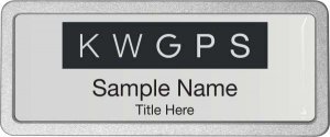 (image for) Keller Williams GPS Pebbled Prestige Silver Badge