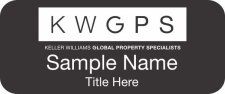 (image for) Keller Williams GPS Standard Black Badge