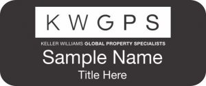 (image for) Keller Williams GPS Standard Black Badge