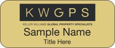 (image for) Keller Williams GPS Standard Gold Badge