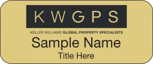 (image for) Keller Williams GPS Standard Gold Badge