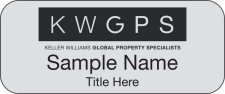(image for) Keller Williams GPS Standard Silver Badge
