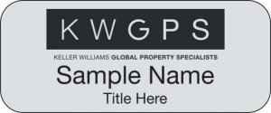 (image for) Keller Williams GPS Standard Silver Badge