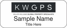 (image for) Keller Williams GPS Standard White Badge