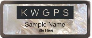 (image for) Keller Williams GPS Black Chrome White Mother of Pearl Badge