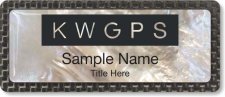 (image for) Keller Williams GPS White Mother of Pearl Carbon Badge