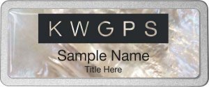 (image for) Keller Williams GPS White Mother of Pearl Pebbled Prestige Badge