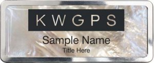 (image for) Keller Williams GPS White Mother of Pearl Polished Prestige Badge