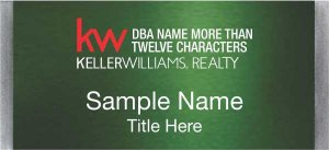 (image for) Keller Williams Realty Logo 4 Large Silver Meridian Green Badge