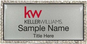 (image for) Keller Williams KW Silver Bling Silver Badge