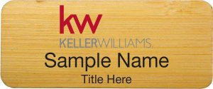 (image for) Keller Williams KW Bamboo Badge