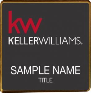 (image for) Keller Williams KW Gold Square Executive Black Badge