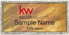 (image for) Keller Williams KW Silver Bling Gold Pearl Badge