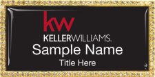 (image for) Keller Williams KW Gold Bling Black Badge