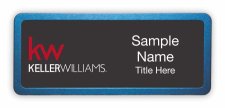 (image for) Keller Williams KW Prestige Blue Anodized Black Badge