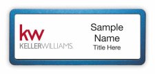 (image for) Keller Williams KW Prestige Blue Anodized White Badge